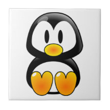 Baby-Pinguin-Smokingfliese