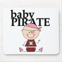 Baby-Pirat - Mädchen-T-Shirts und Geschenke Mousepads