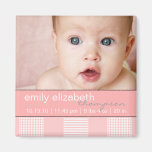 Baby-rosa moderner Foto-Magnet