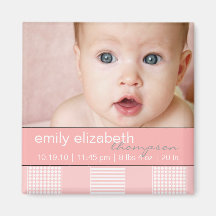 Baby-rosa moderner Foto-Magnet