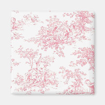Baby-Rosa Toille Magnet Magnete