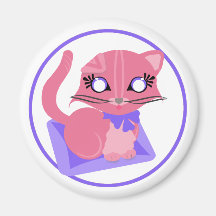 Baby Rosie Toon Miezekatze-Kätzchen-Magnet Kühlschrankmagnete