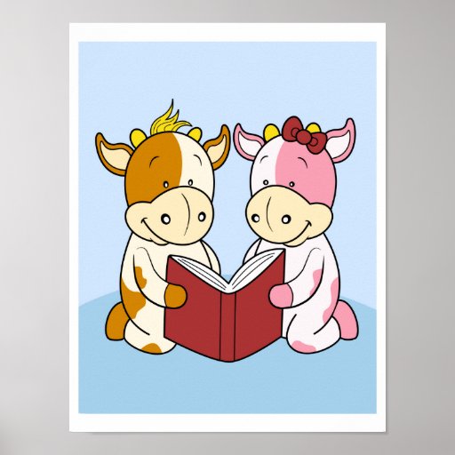 Baby schüchtert Plakat zusammen lesen ein