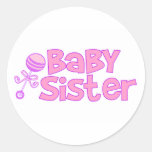 Baby-Schwester Runde Aufkleber