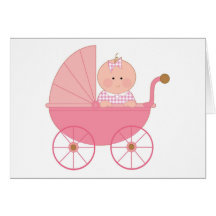 Baby-Spaziergänger Grußkarte