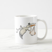 Baby Storch Klapperstorch stork Kaffee Tassen