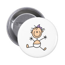 Baby-Strichmännchen-Knopf Anstecknadelbutton