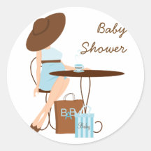 Baby-Tee Runde Aufkleber