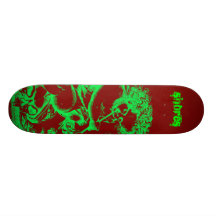Baby-Tod - Rot/Grün Personalisiertes Skateboarddeck