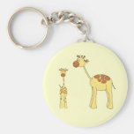 Baby-und Erwachsen-Giraffe Schlüsselband