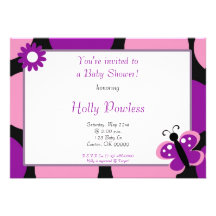 Baby, werden Sie zu einer Babyparty eingeladen! ,  Personalisierte Einladung