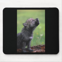 Baby-Wolf-Heulen Mousepad