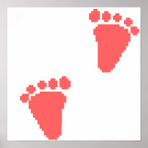 Babyabdrücke Posterdrucke