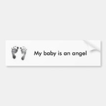 Babyengelsabdrücke Auto Aufkleber