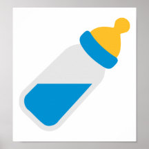 Babyflasche Poster