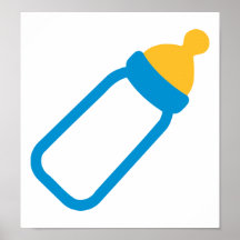 Babyflasche Posterdrucke
