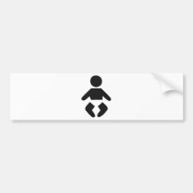 Babyikone schwanger autosticker