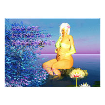 Babyparty-Einladungs-Karte mit Fantasie-Elf