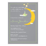 Babyparty-Einladungs-Mond und Sterne