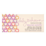 Babyparty-Herz-Einladungs-Mädchen