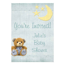 Babyparty - Junge - Einklebebuch-Einladung