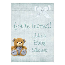 Babyparty - Junge - Einklebebuch-Einladung