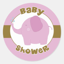 Babyparty Runder Aufkleber
