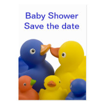 Babyparty-Visitenkarte - Enten-Familien-Gruppe