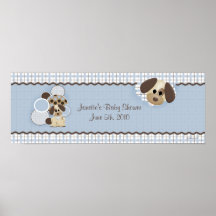 Babyparty-Welpen-Fahne Plakat
