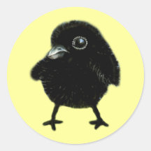 Babyrabe Runder Sticker