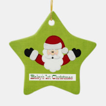 Babys 1. Weihnachten Weinachtsornamente