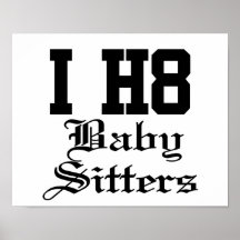 Babysitter Posterdrucke