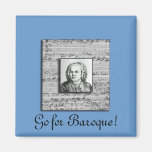 Bach barocker Musik-Magnet Kühlschrankmagnete
