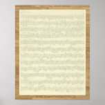 Bach Chaconne Plakatdruck