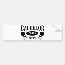 Bachelor Party Auto Sticker
