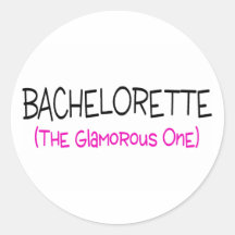 Bachelorette das bezaubernde runder sticker