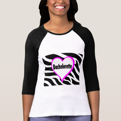 Bachelorette (Herzzebra-Druck) Hemden