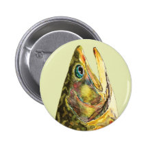 Bachforelle-Fischer Anstecknadel