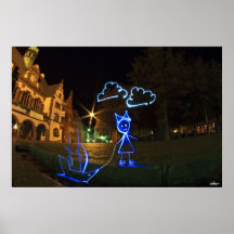 Bächlezauber bei Nacht Posters