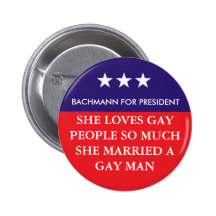 Bachmann für Präsidenten Button