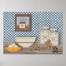 Backen-Lebkuchen-Mann-Plakat