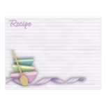 Backen rollt Rezeptkarte Postkarten