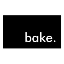 backen Sie. (Farbe kundengerecht) Visitenkarten