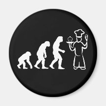 Bäcker-Evolution Kühlschrankmagnete