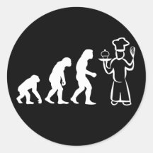 Bäcker-Evolution Sticker
