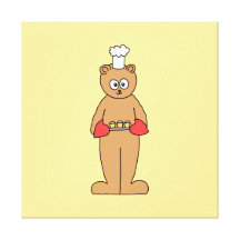 Bäcker-Koch mit kleinen Kuchen Galerie Falt Leinwand