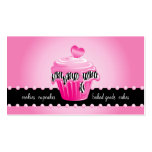 Bäckerei-Visitenkartezebra-Rosa-Kuchen-Herz