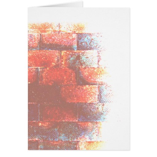 Backsteinmauer. Digital Art. Karte