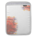 Backsteinmauer und weißer Raum. Digital Art. iPad Sleeve