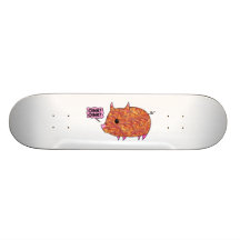 Bacon Wrapped Piggy Custom Skate Board